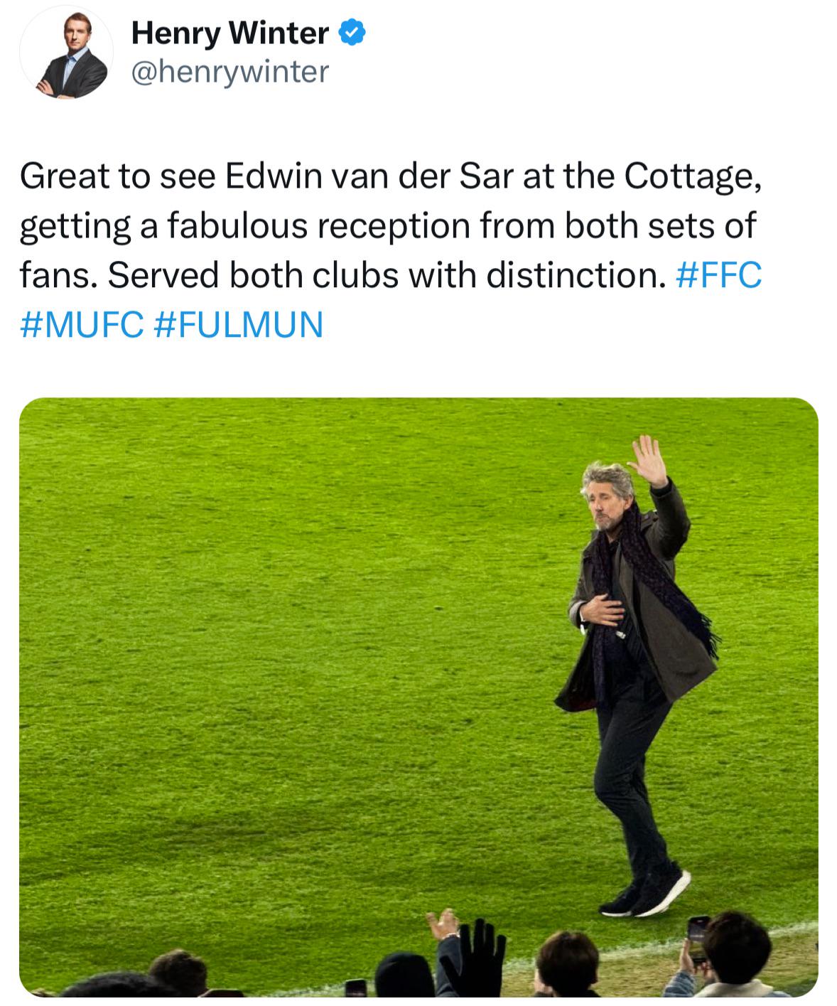 Van der Sar Receives Warm Welcome at Craven Cottage: A Testament to United and Fulham Legacy
