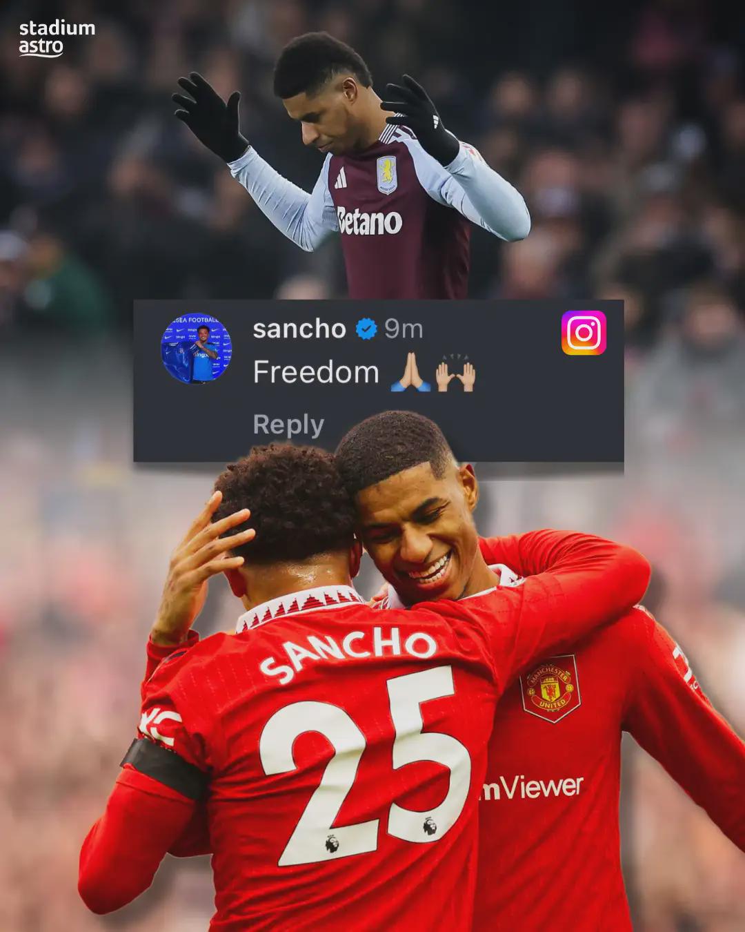 Sancho's 'Freedom' Message: A Digital Exchange Between United's Loan Stars